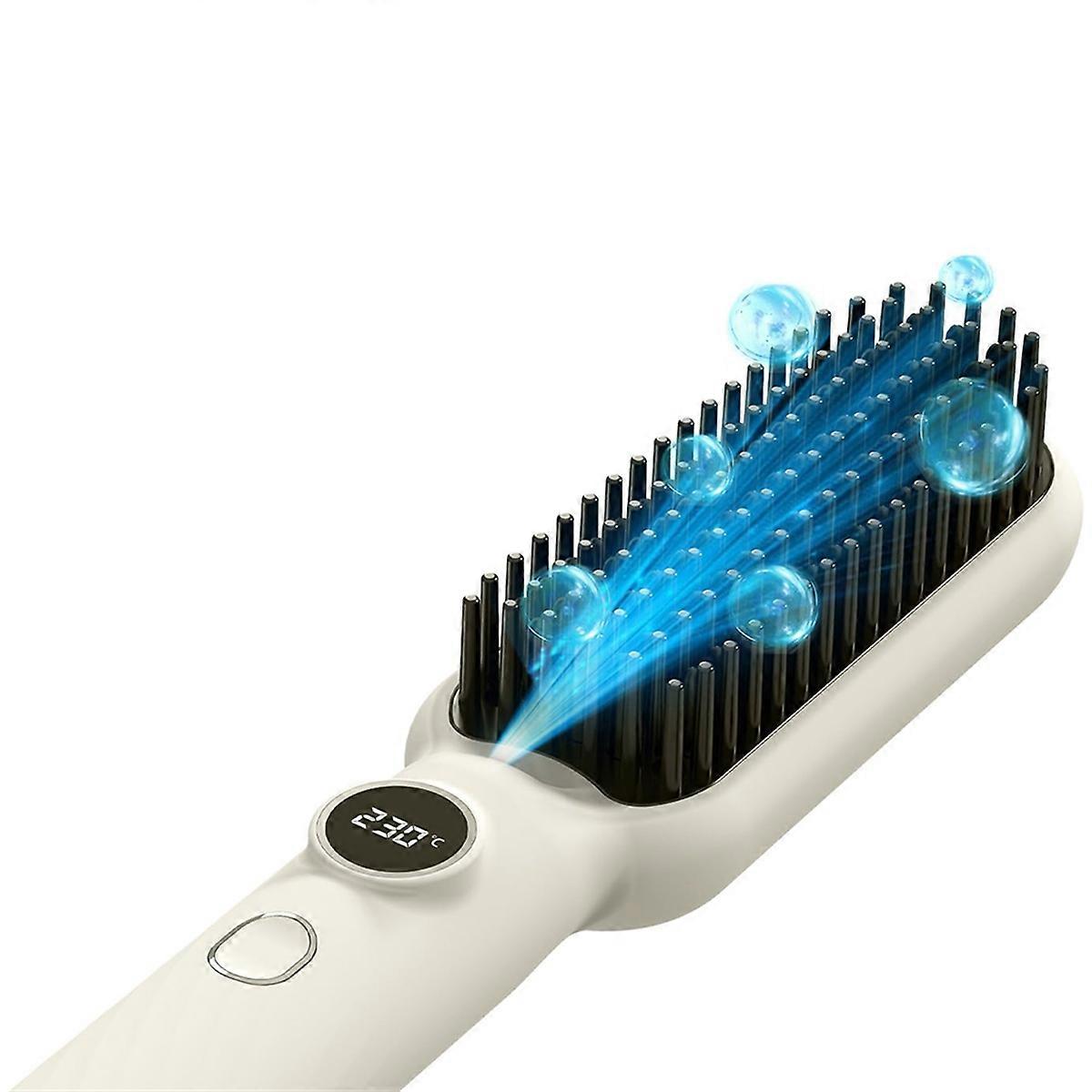 Hair Straightener Comb Straightening Hot Comb with 5 Temperature Settings & LED Display, EU Plug
