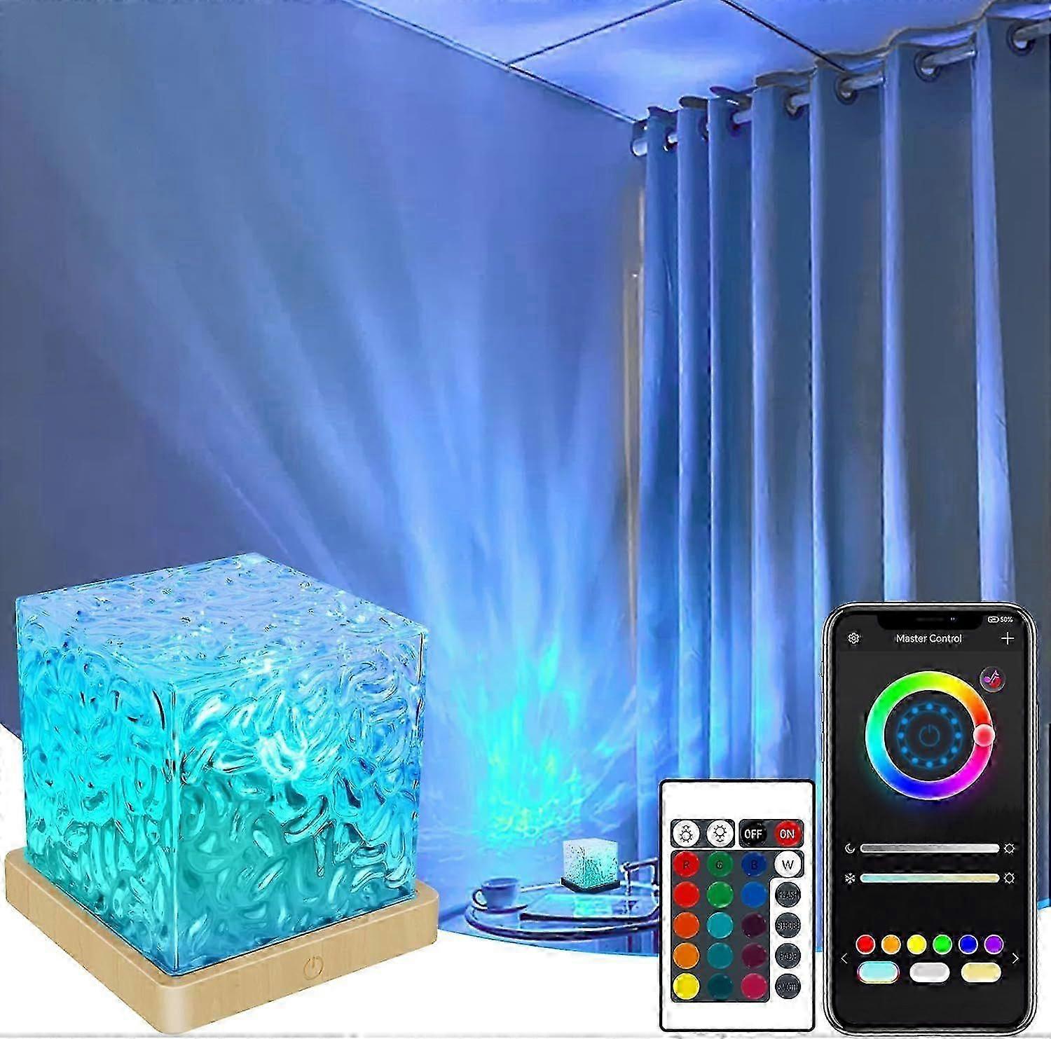 Ocean Wave Projector Light, 16 Colors Northern Lights, Aurora Glow Lamp with APP