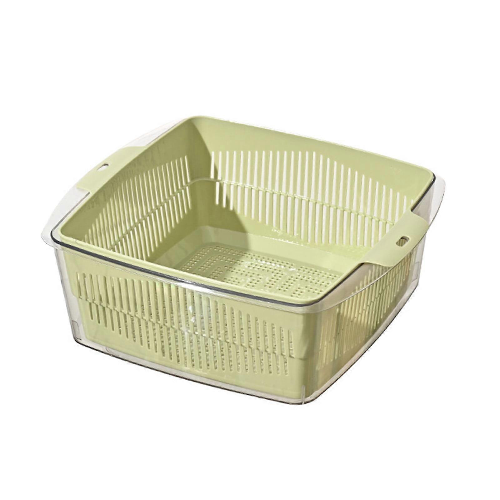 Vegetable Basket Strainer & Soaking Bowl, Fruit Washing Basket, Multi-Function Kitchen Drainage Colander