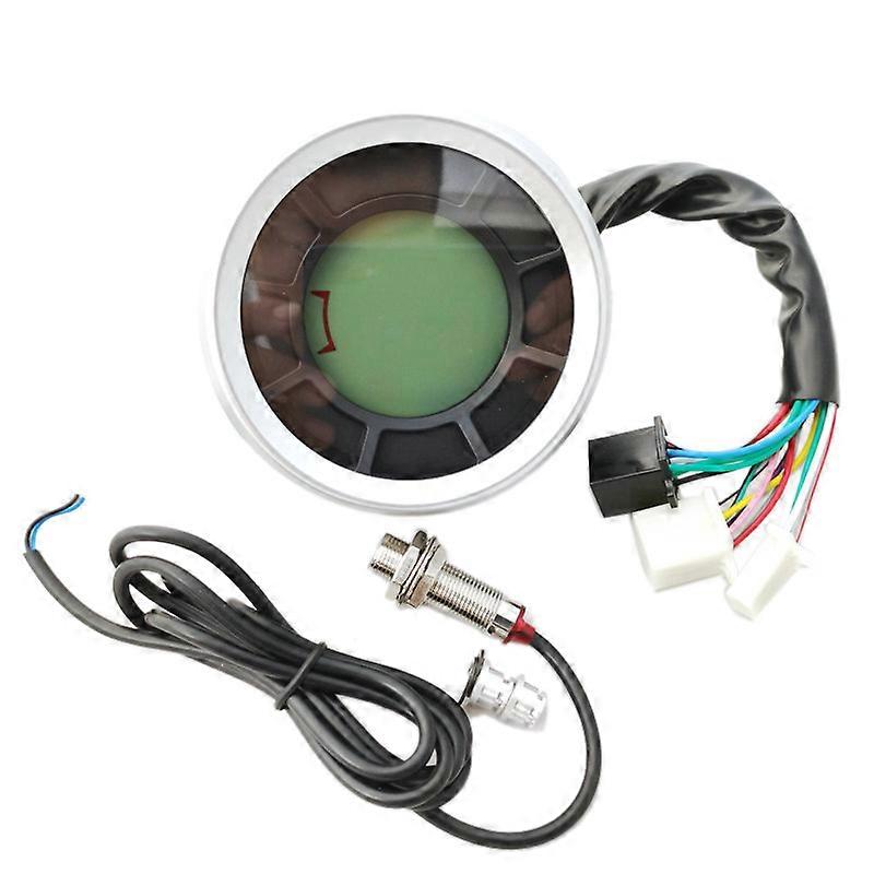 Universal LCD Digital Speedometer Odometer Tachometer Cylinders Gear