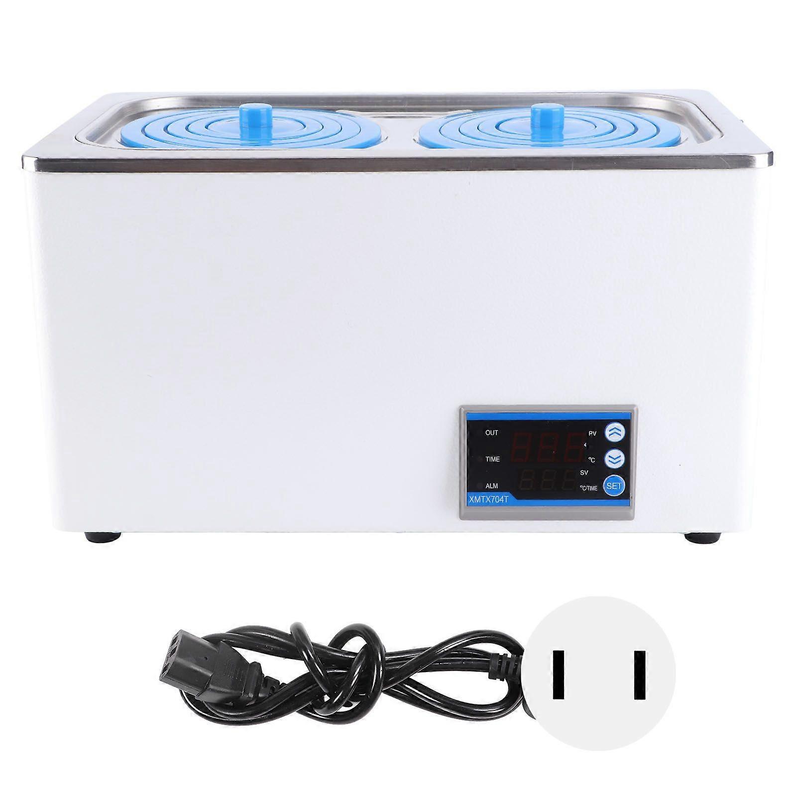 Aquecedor de Banho de Água Termostático Digital Temperatura Constante 7L Suprimentos de Laboratório 1 Câmara com 2 Aberturas US Plug 110V