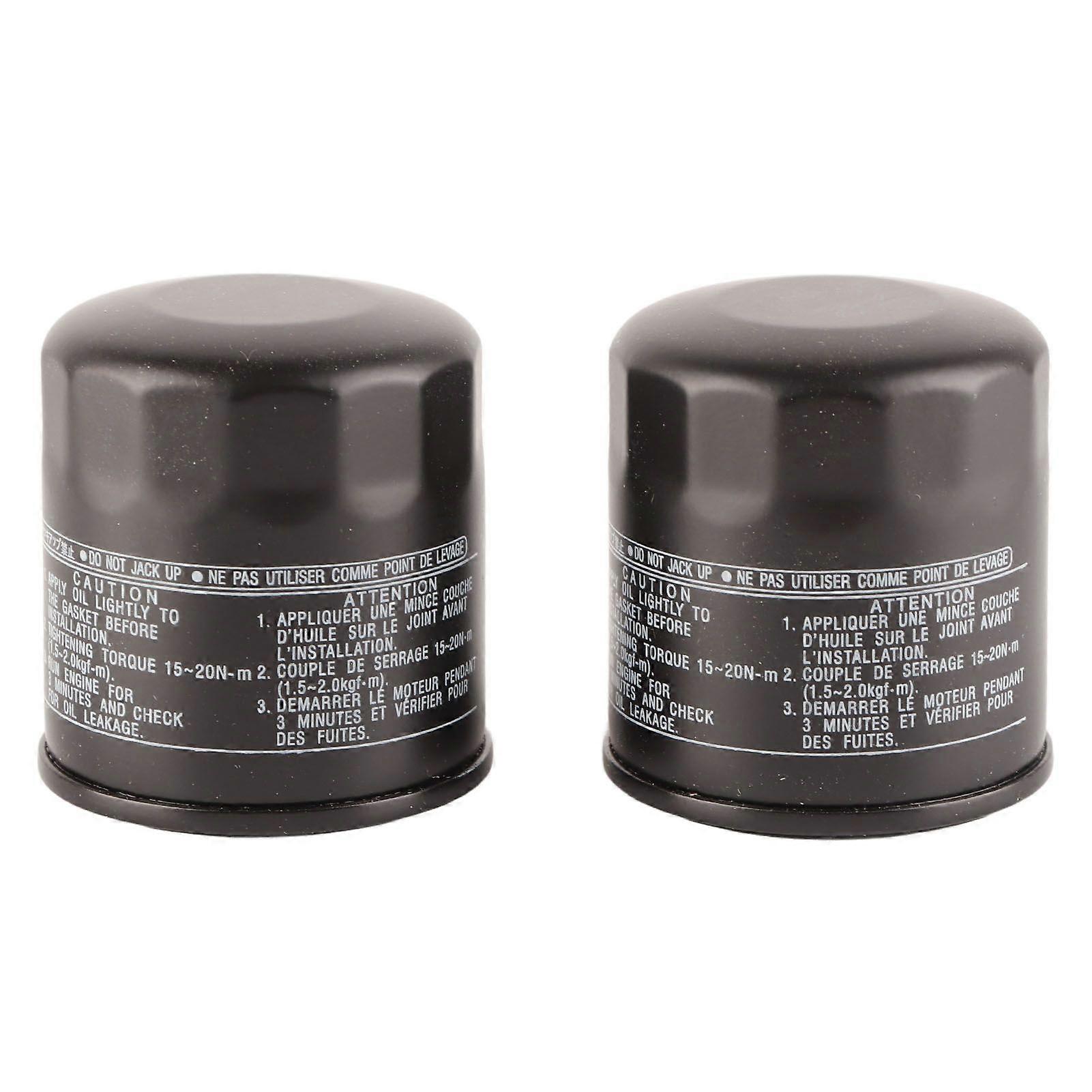 2PCS Oil Filter 5GH 13440 70 Black Smooth Surface Replacement for YZFR1 20002014