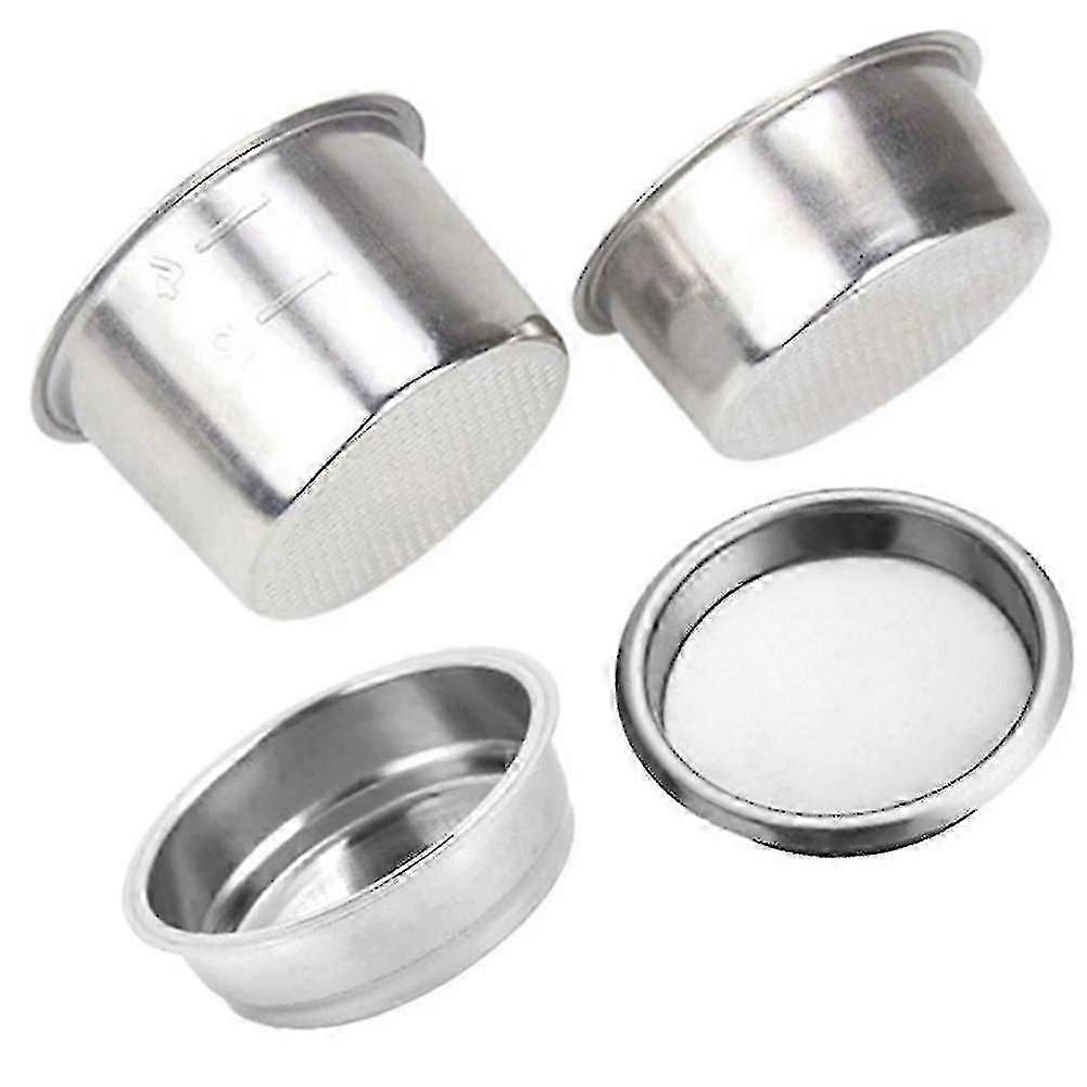 4 st 51 mm kaffefilter ersättningsfilterkorg för kaffe bottenlös portafilter för espressomaskin