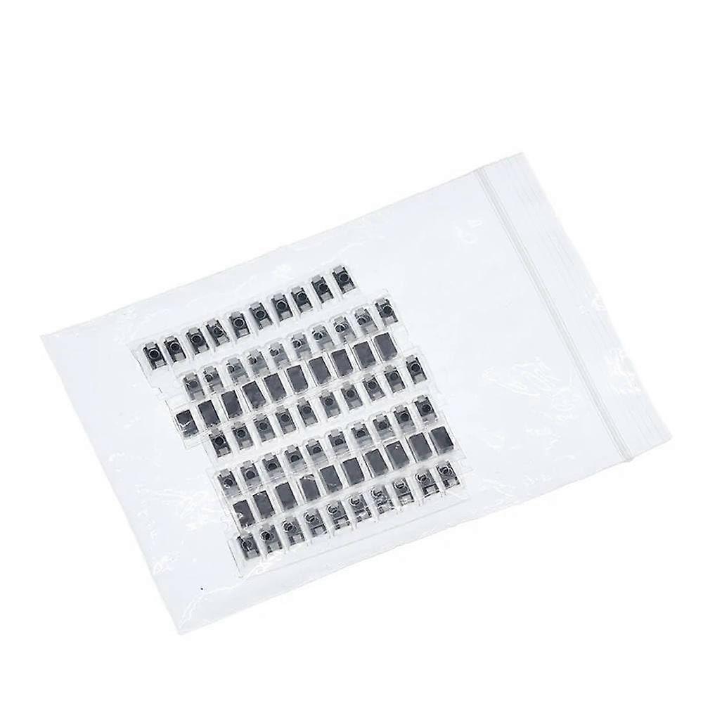 SMD Diode Kit 70 Pcs 1N40011N4007 SS14 US1M RS1M SS34 Schottky and Rectifier Diodes, 7 Values X 10Pcs
