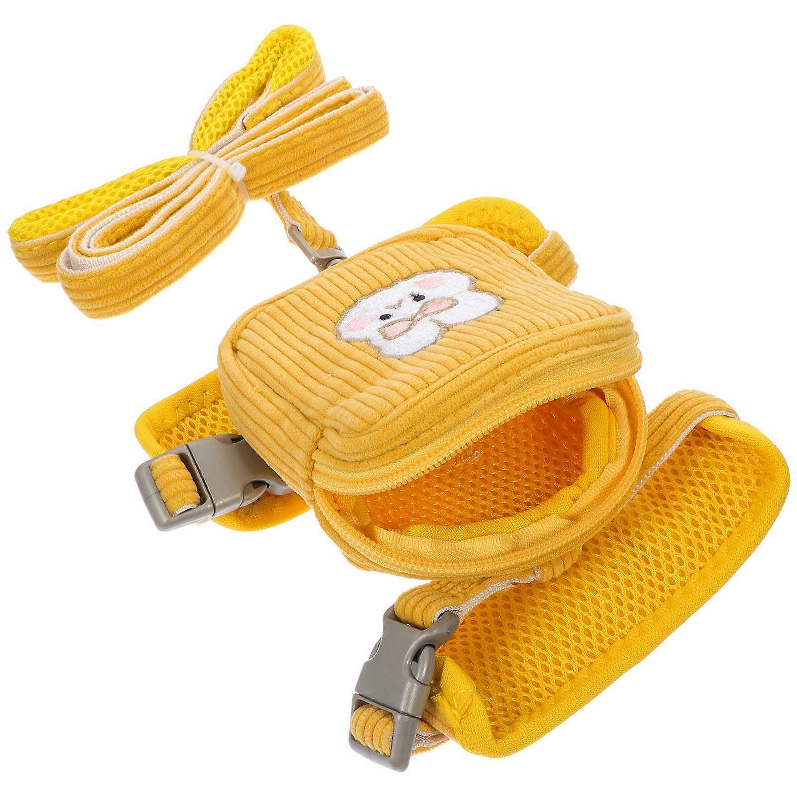 Dog Leash Backpack Pet Backpack Harness with Leash for Outdoor Use