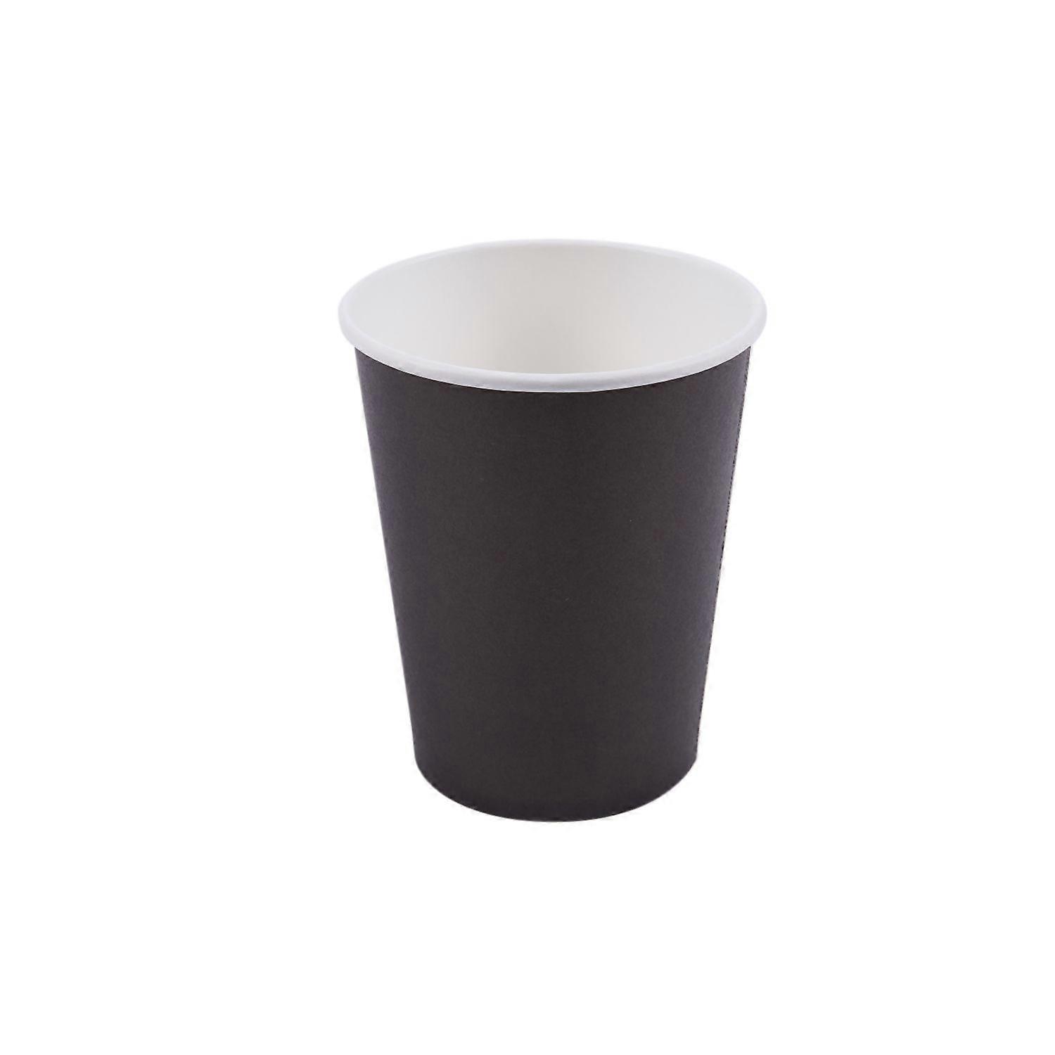 20 Paper Cups (9oz) - Plain Solid Colours Birthday Catering(black)