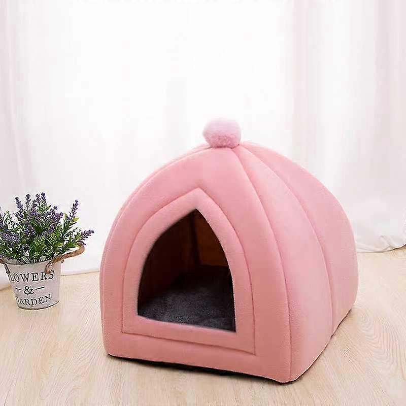 Cat Nest Autumn And Winter Warm Yurt Semi-closed Cute Cat Villa Dog Nest Can Be Opened And Washed Pet Nest