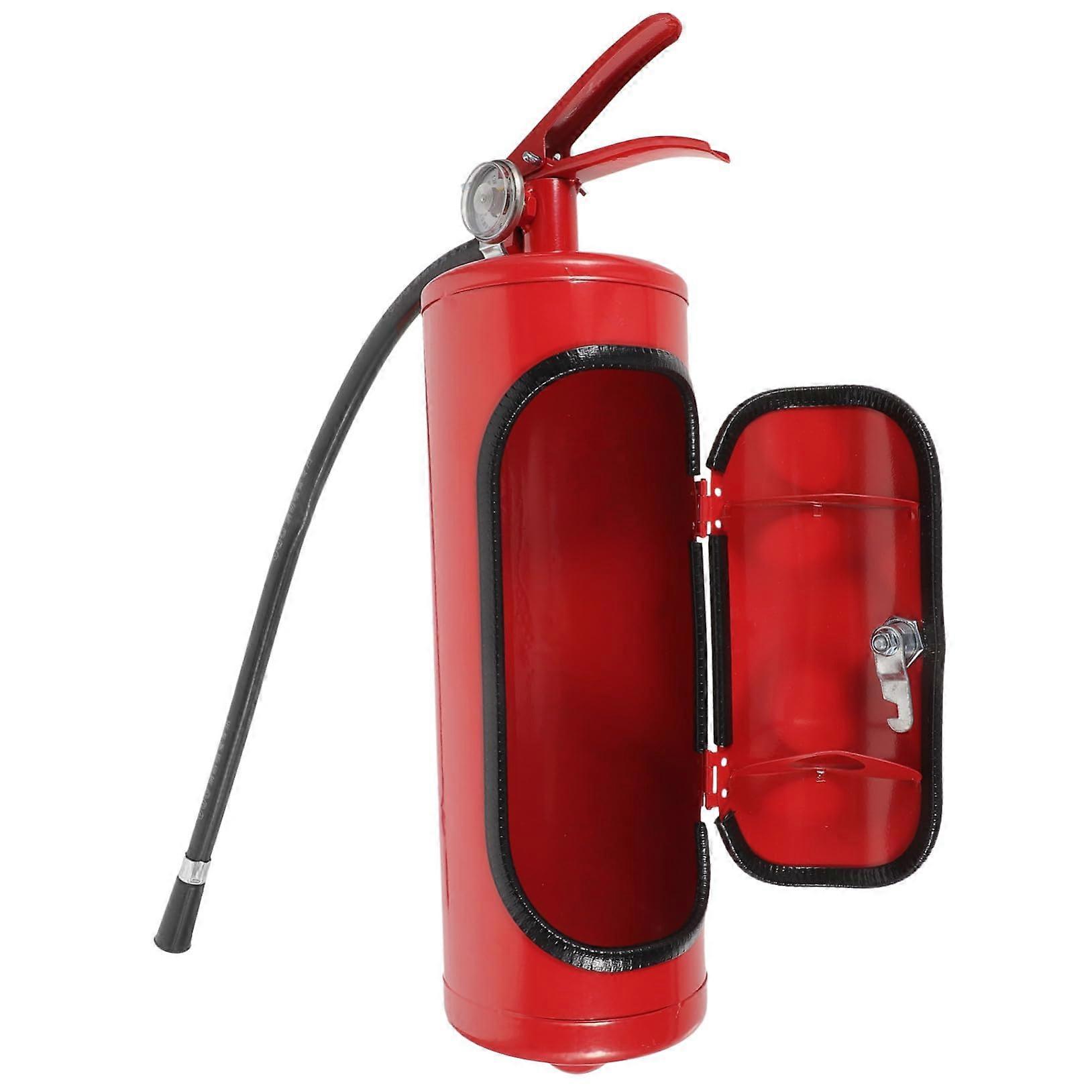 Metal Fire Extinguisher Wine Packing Box Large Storage Container For Whiskey Bottles Travel Storage Case Gift For Men