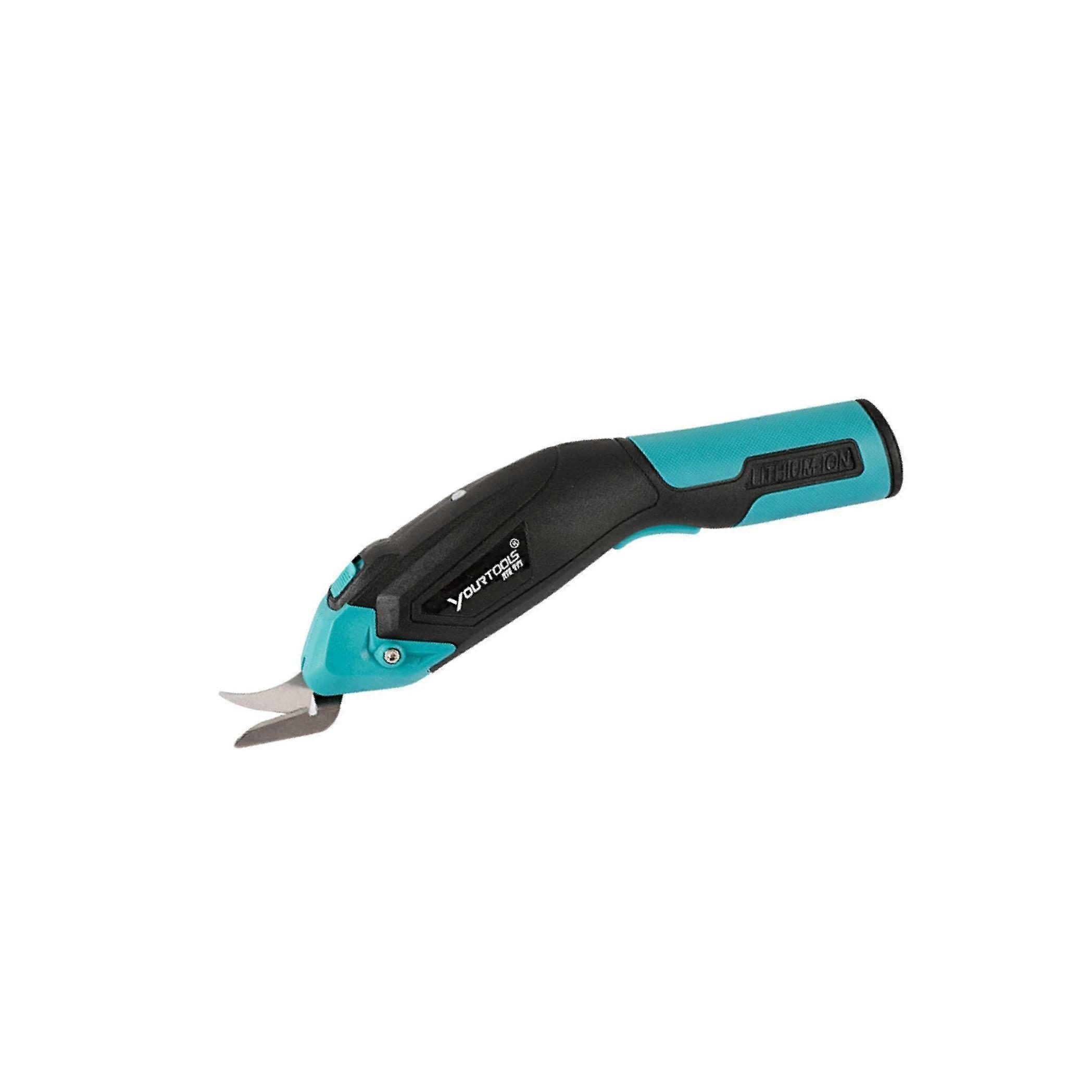 Cordless Electric Scissors Leather Carpet Shears Cutting Crafting Black Blue