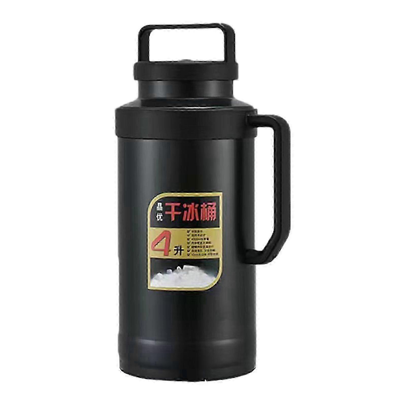 Insulated Dry Ice Storage Container with Lid, Thermal Ice Bucket for Catering Events, Home Buffets & Restaurants