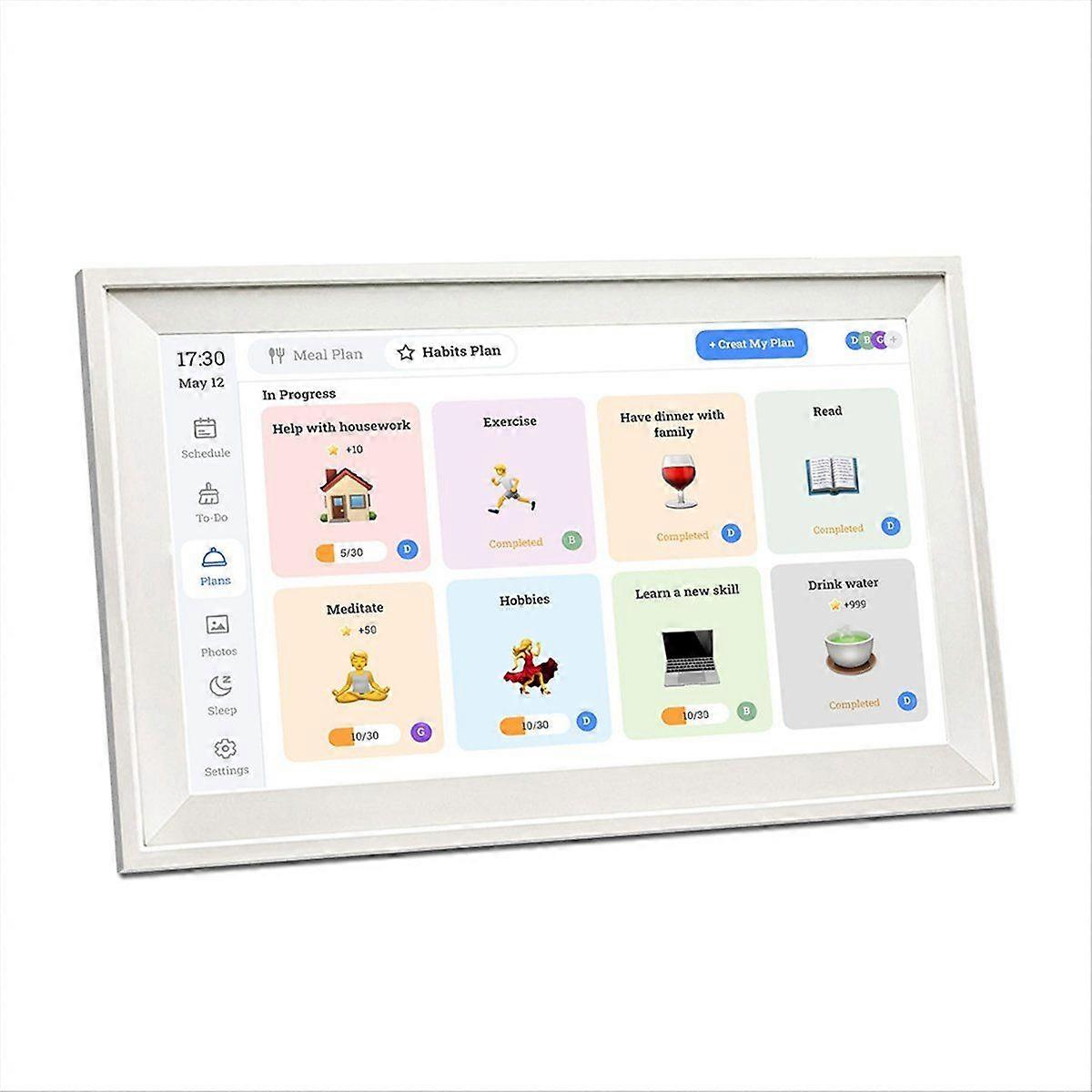 15.6inch WIFI Smart Digital Calendar Chore Chart HD Interactive Touchscreen Family Planner Hearth D