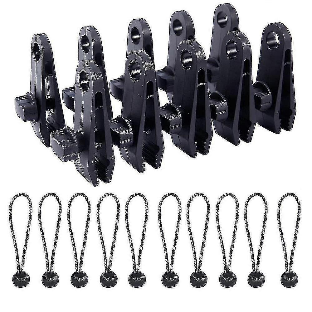 10pack Heavy Duty Reusable Tarp Clips - Use With Canopy Tent, Awning