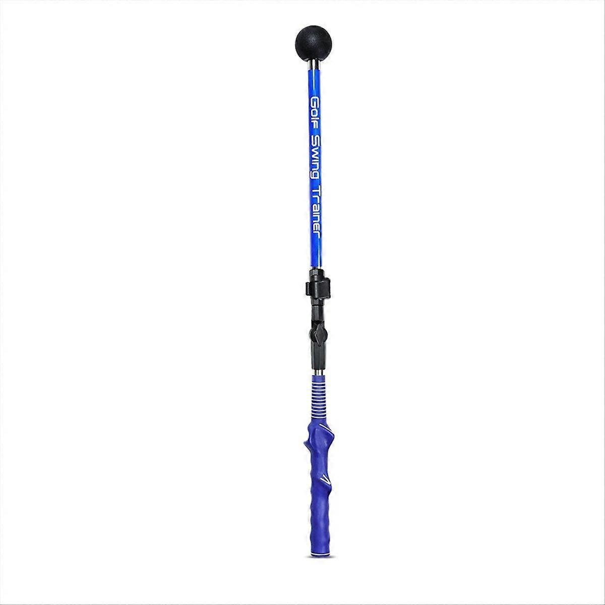 Golf Training Aid Multi Adjustable Golf Swing Training Stick Blue