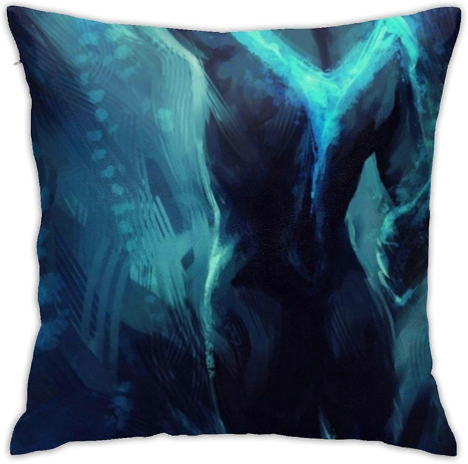 n368ナイトウィング寝室ソファスクエア枕カバー家の装飾スロー枕カバー快適なクッションカバーソフト枕カバー18x18インチ-ナイトウィング-TB3368