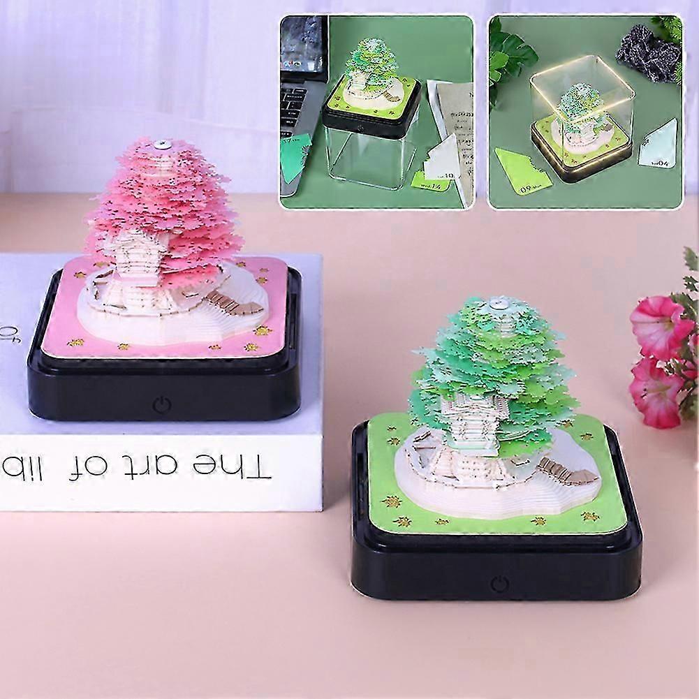 Calendrier 3D 2026 En Forme D'Arbre Sakura - Bloc-Notes à Découper, Décoration Bureau, Cadeau Créatif - 6
