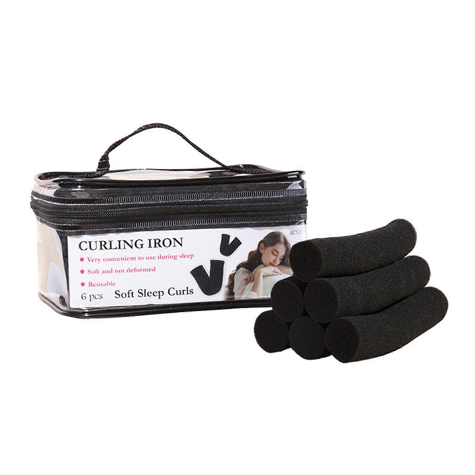 Reusable Sponge Hair Curlers For Customizable Curls No Heat Required Overnight Styling Tools Gentle On Hair Multicolor