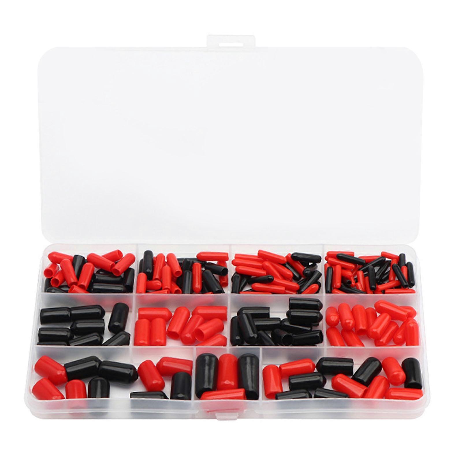 Professional 160pcs Insulating End Covers Rubber Insulation Caps Multiple for Safe Electrical Installations & Repairs Multicolor