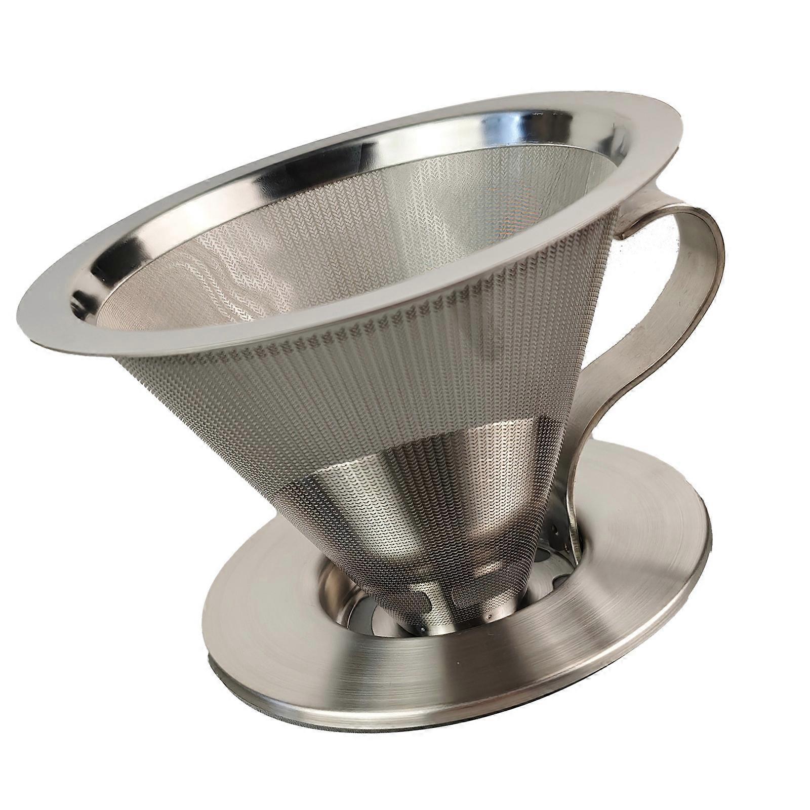 Convenient Pouring Over Coffee Filter Easy to Use Coffee Dripper Coffee Brewing Tool Hand Drip Reusable Filter for Home Multicolor