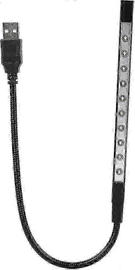 Mini Reading Light 10 Led Super Bright Usb Book Light Flexible Portable Travel Lamp For Reading Books