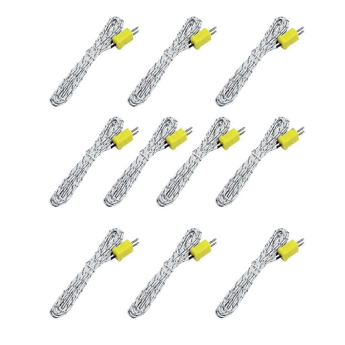 10pcs 3meters K Type Mini-connector Thermocouple Temperature Probe Sensor -50-350c Temperature Sen