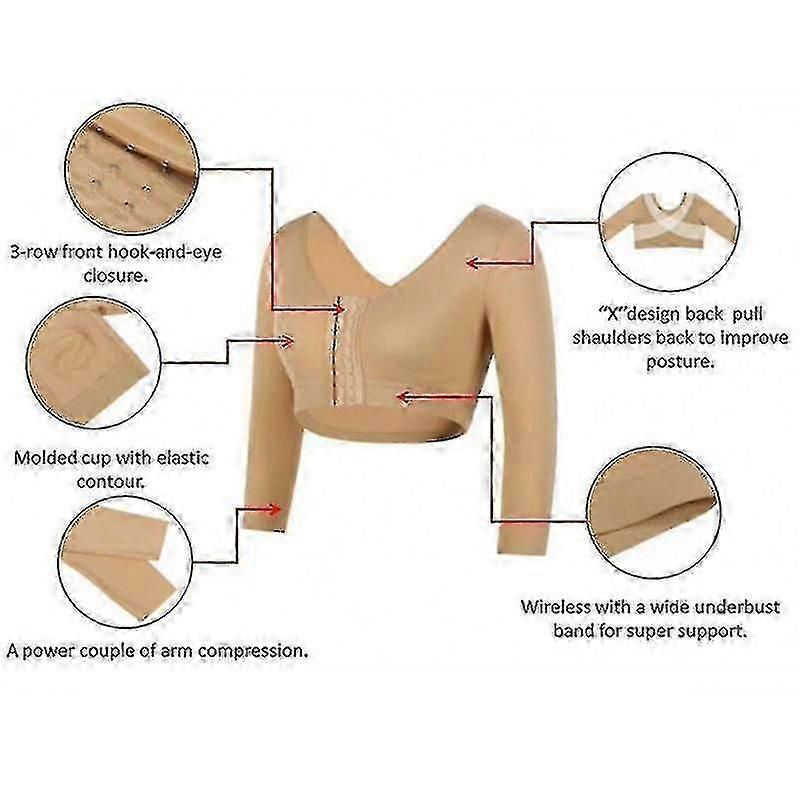 Shapewear post-operatorio per donna Canotta di compressione a 3/4