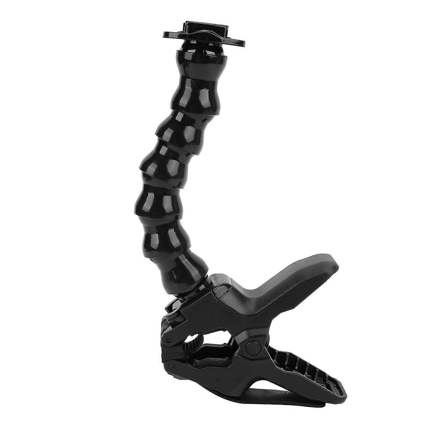Action Camera Flexible Clamp Mount with Adjustable 8 Section Gooseneck Set Accessory