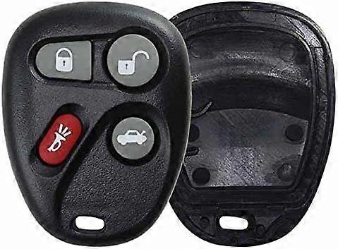 KeylessOption Replacement 4-Button Keyless Entry Remote Key Shell and Button Pad for KOBLEAR1XT KOBUT1BT