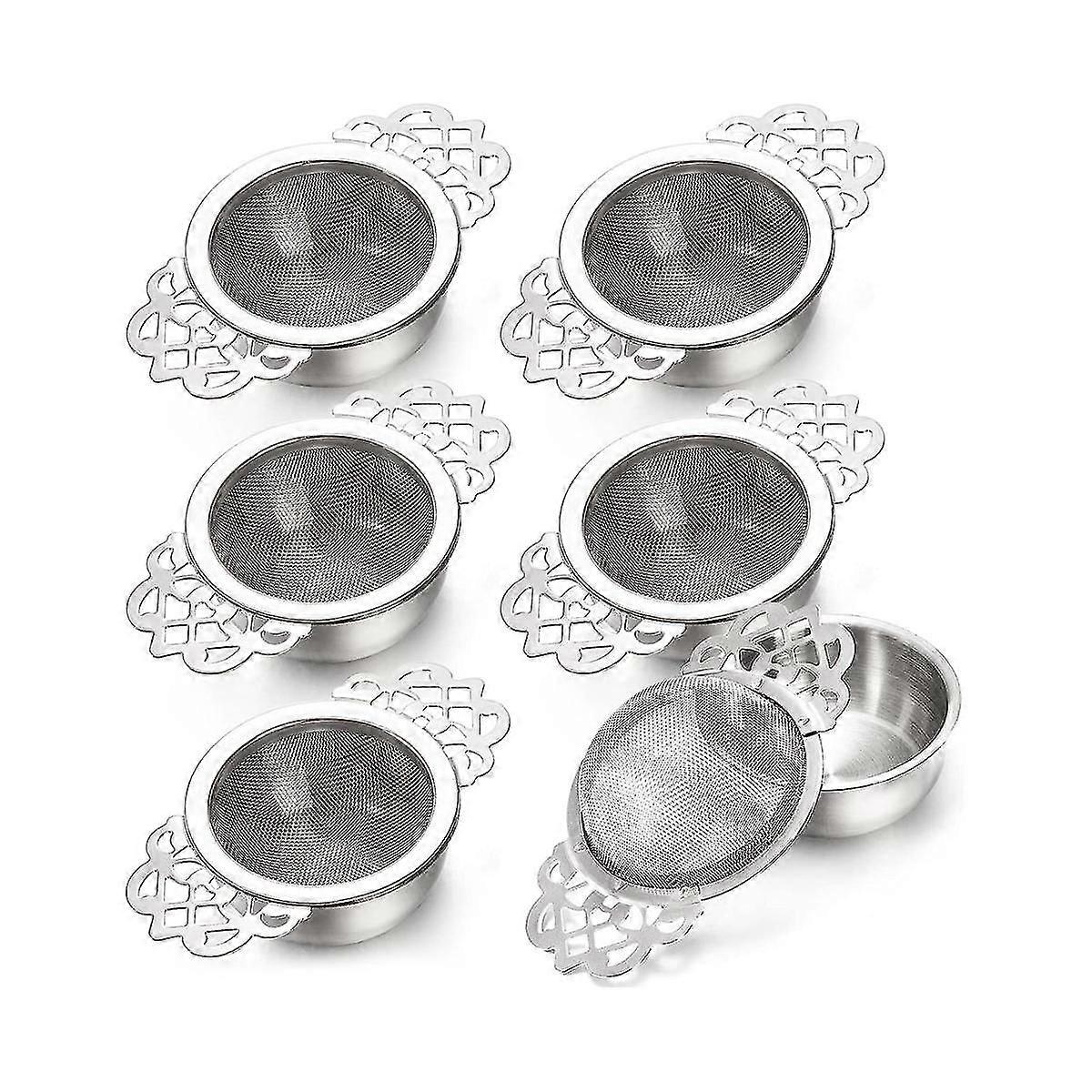 Tefiltre til løsbladet te 2,5 tommer rustfrit stålnet