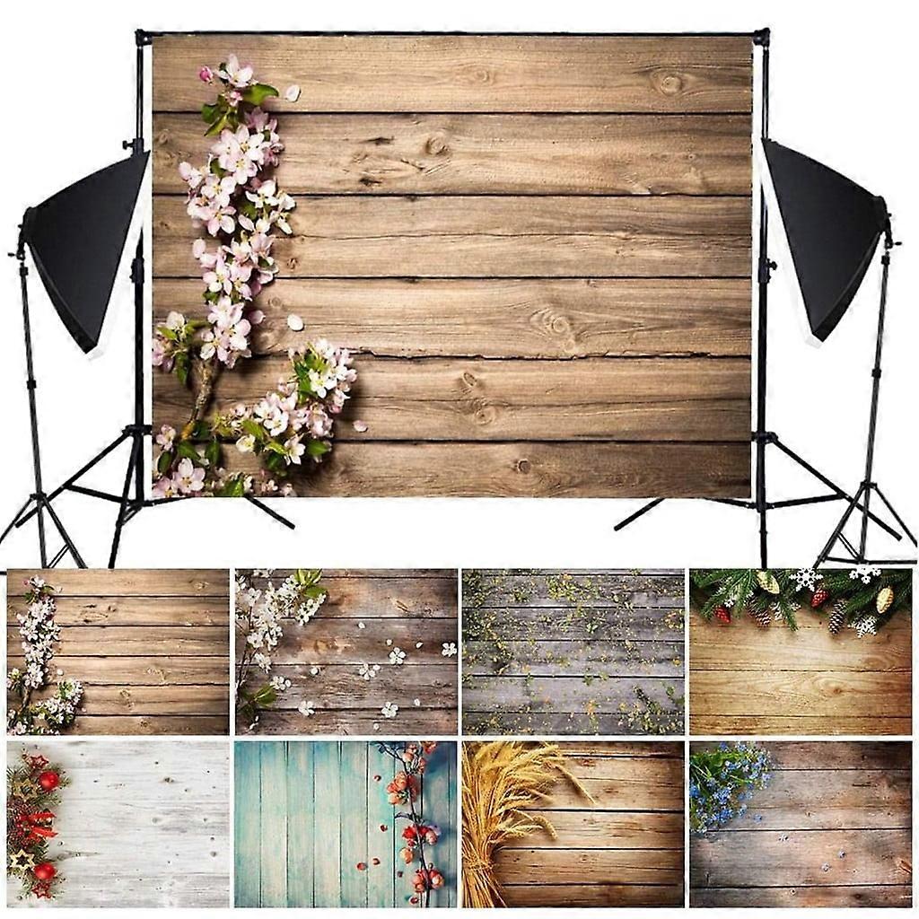 WinysinImitation Wood Grain Photography Props 3D Photo Background Cloth Presentation