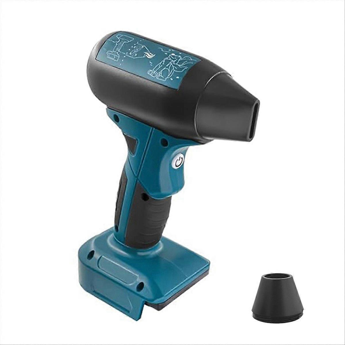 Mini Jet Blower Portable Violent Turbo Fan for 18V Li-Ion Battery, 4-Speed Wireless Handheld Fan