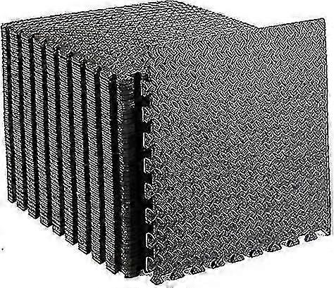 10pcs Extra Thick Interlocking Foam Gym Mats, Large Soft Exercise Floor Tiles for Home Fitness