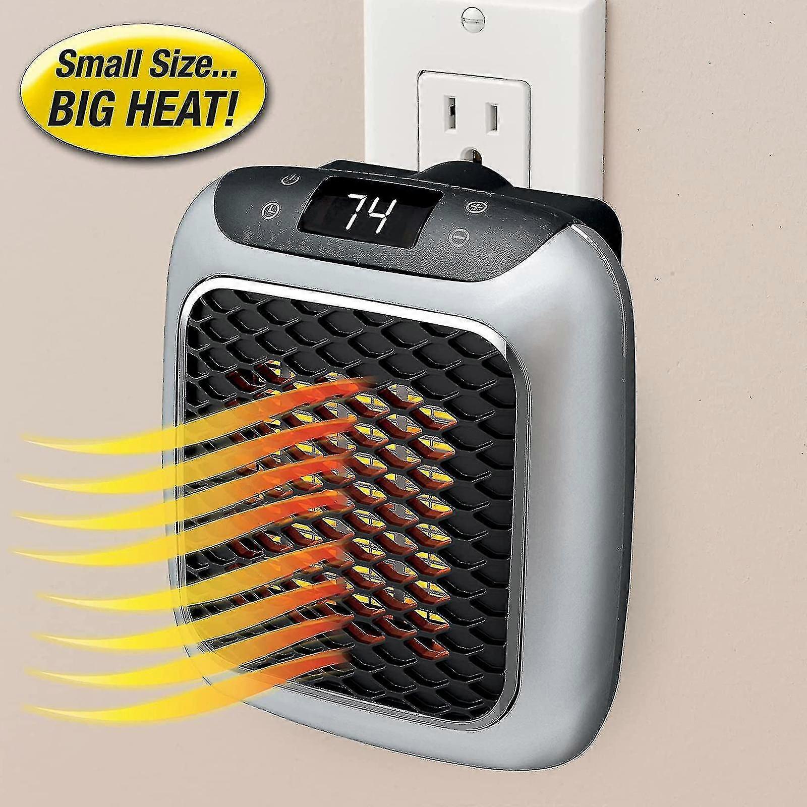Handy Heater Space-saving Wall Outlet Heater With Advanced Ceramic Technology And Adjustable Thermostat