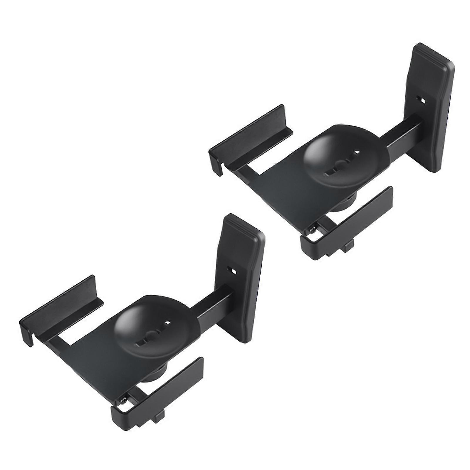 Speaker Wall Mount Bracket For Home Theater Systems Adjustable Clamp Design 180Degree Rotation Metal Frame 20kg Capacity Multicolor