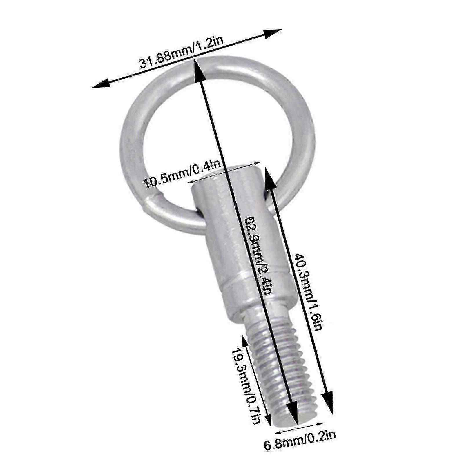 4pcs Snare Drum Strap Screws with 2.48inch Length for Drum Replacement and Fixing