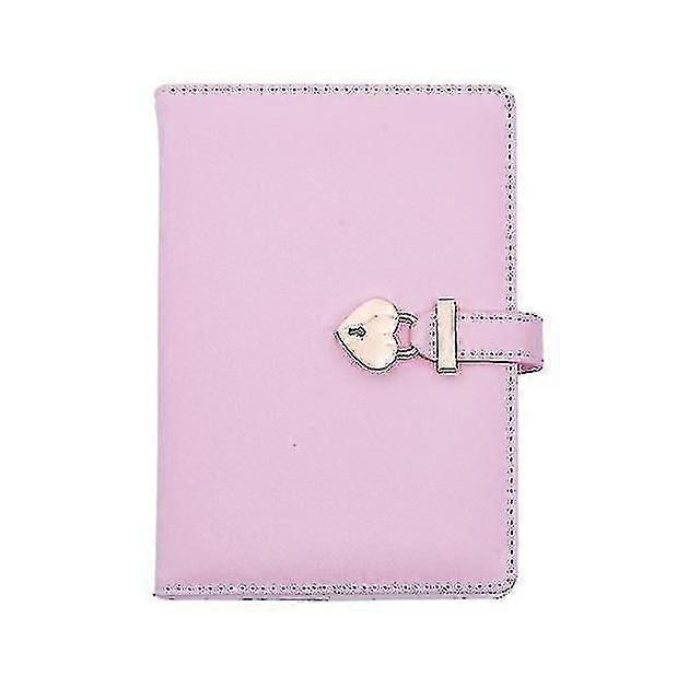 Notebook A5 Diary With Heart Lock Pu Leather Notebook School Supplies Lockable