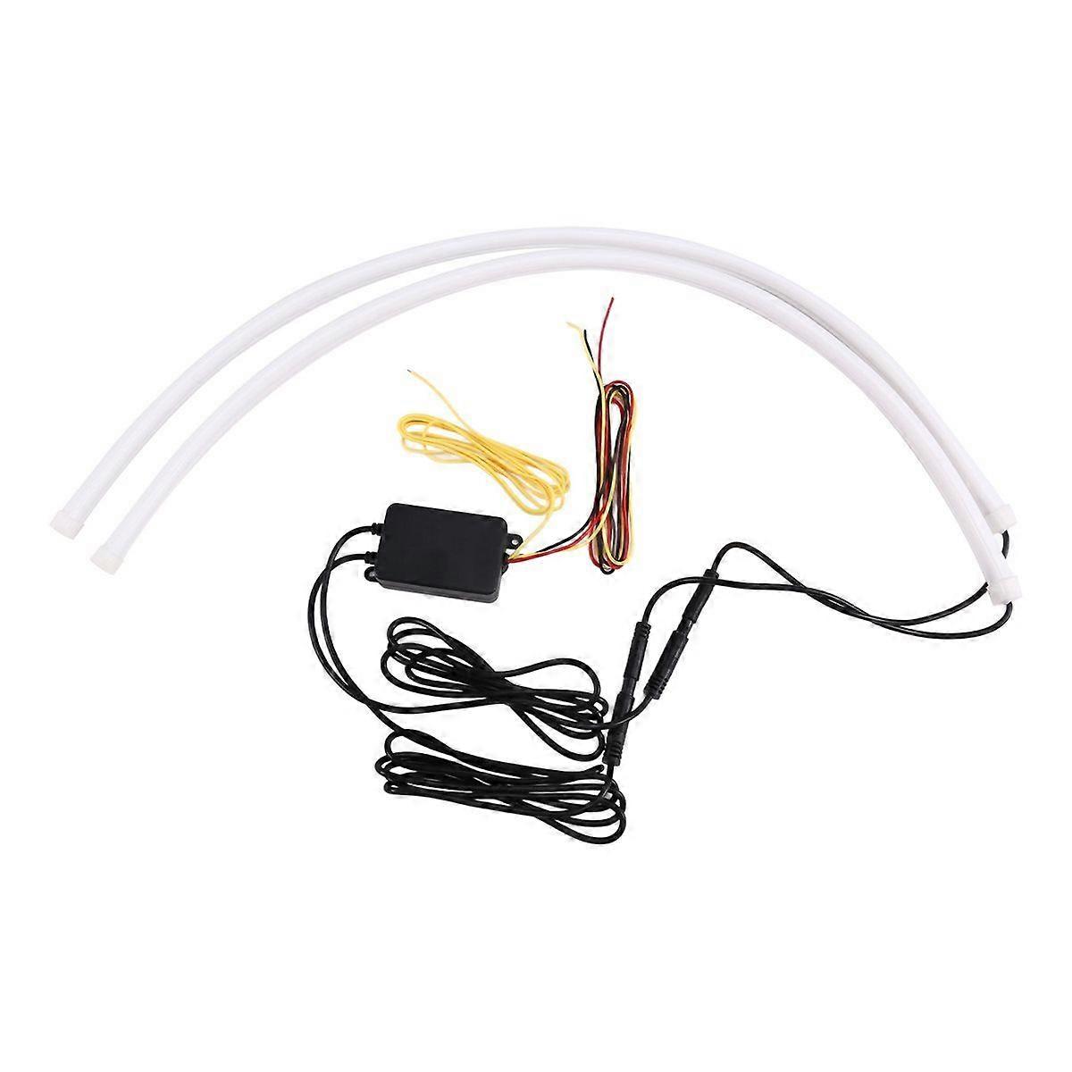 Car Led Strip Lights Sequential DRL Daytime Running Lights with Turn Signal with App Control 60CM