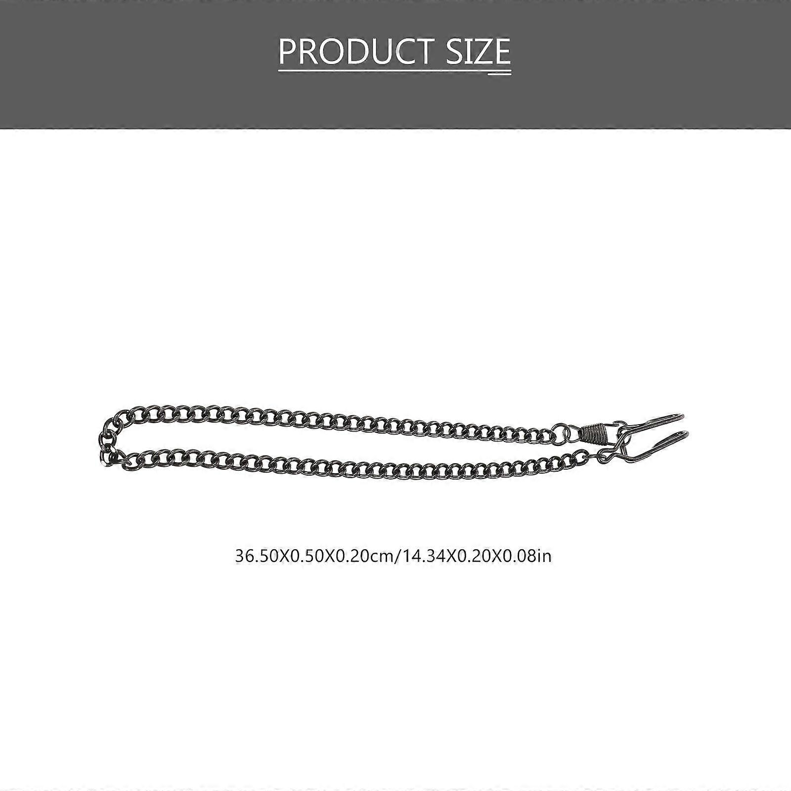 3pcs Pocket Watch Chain Multi-use Iron Chain Pants Chain Decorative Chains