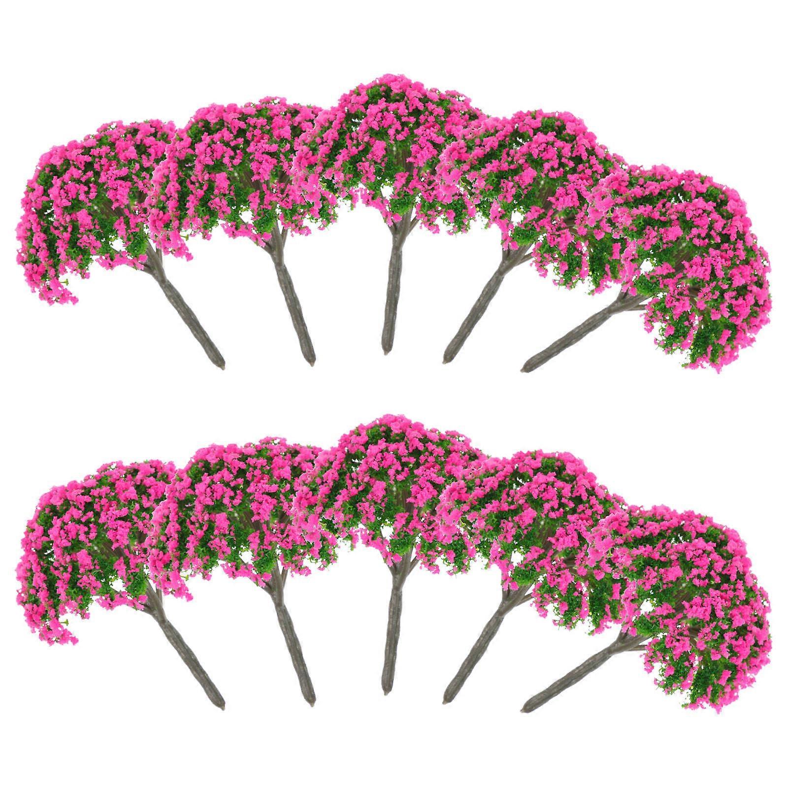 10pcs Sand Table Model Tree Micro Landscape Decoration Tree Micro-landscape Tree Model