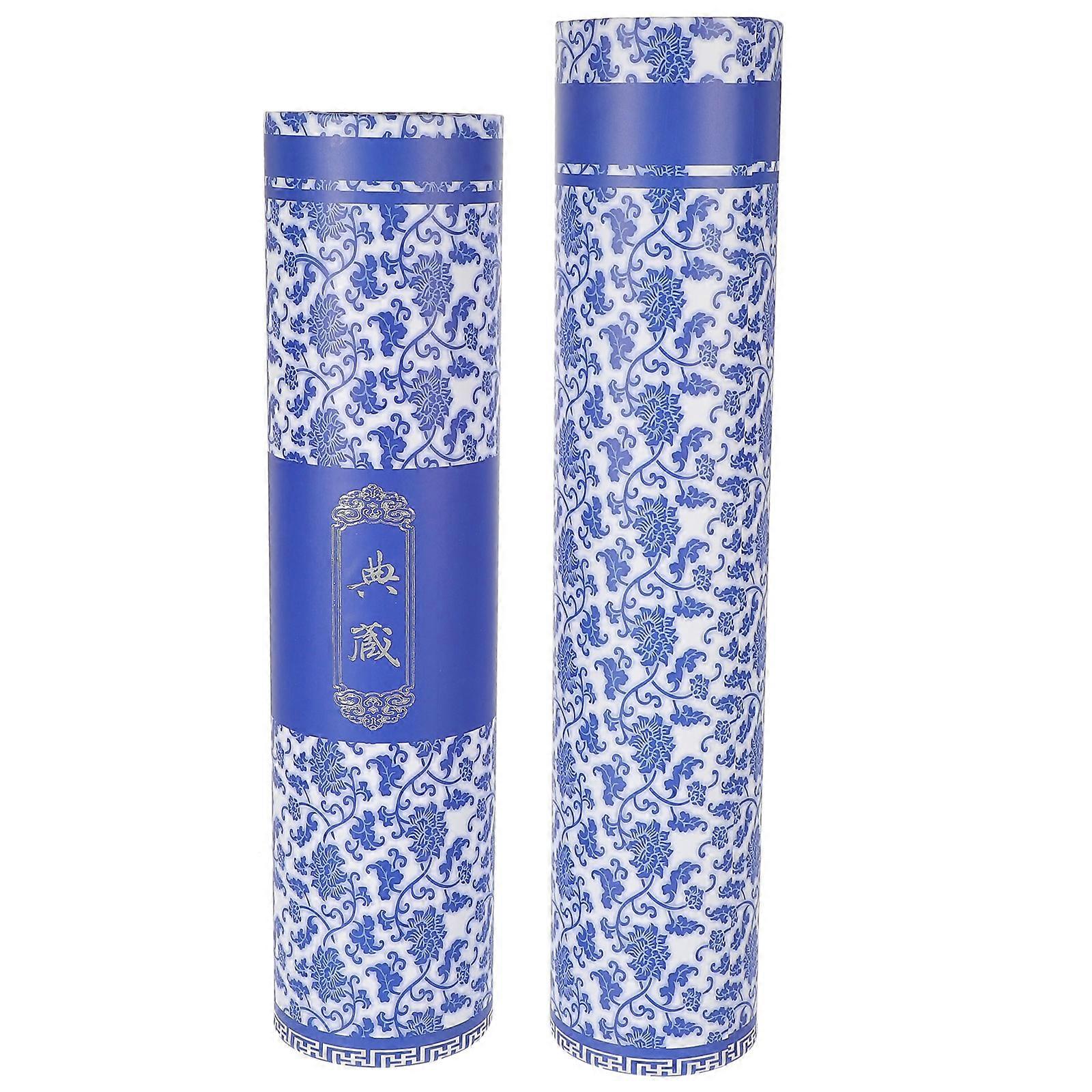 Picture Scroll Storage Container Durable Calligraphy Scroll Storage Tube for Home