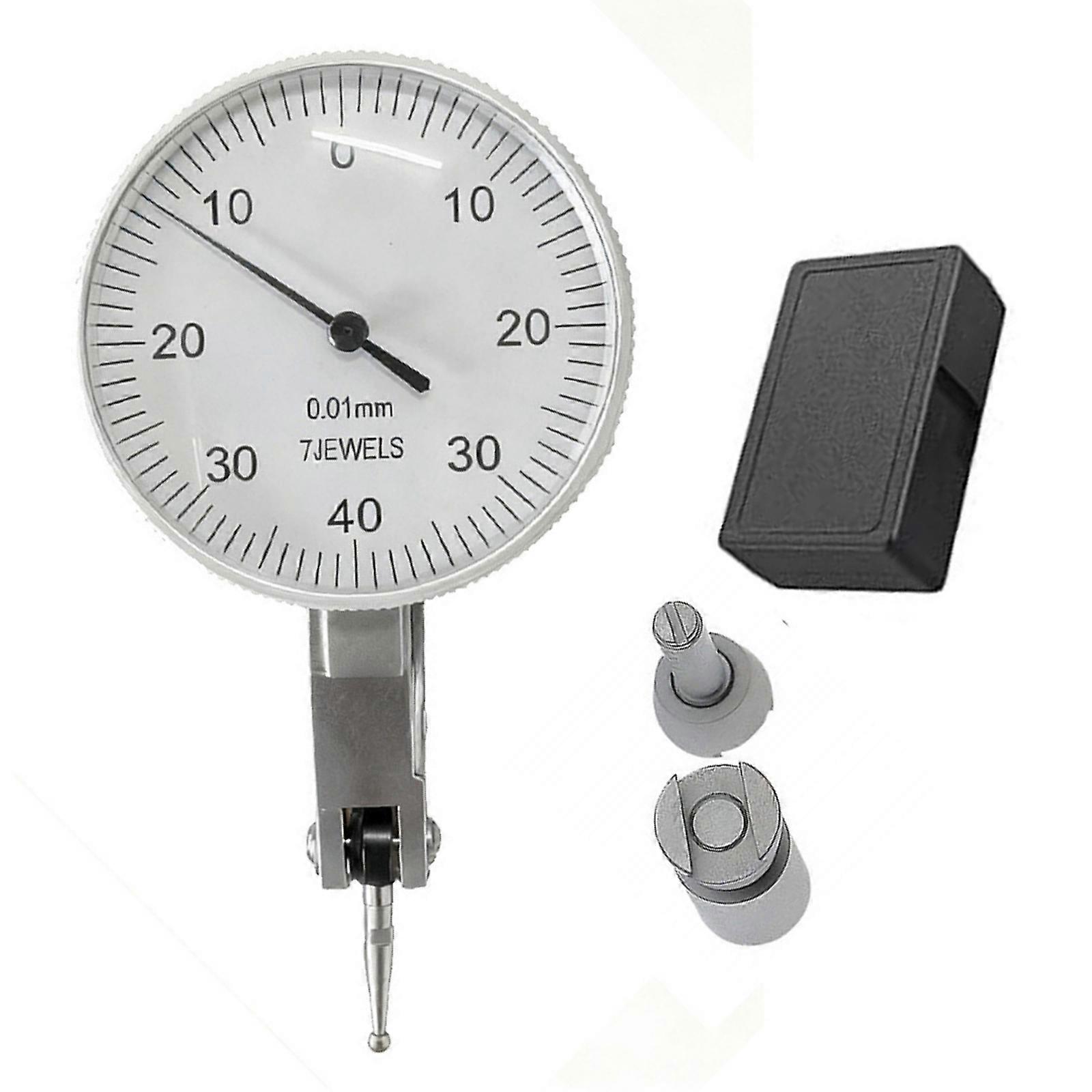 Precisions White Dials Indicator For Machining Labs Featuring Smooth Levers Mechanism And 0.01mm Accuracy Multicolor