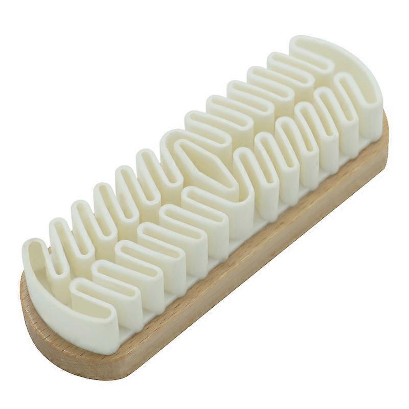 Suede rubber shoe brush, beech wood raw rubber brush, suede and nubuck leather shoe, leather goods and clothing care and cleaning brush