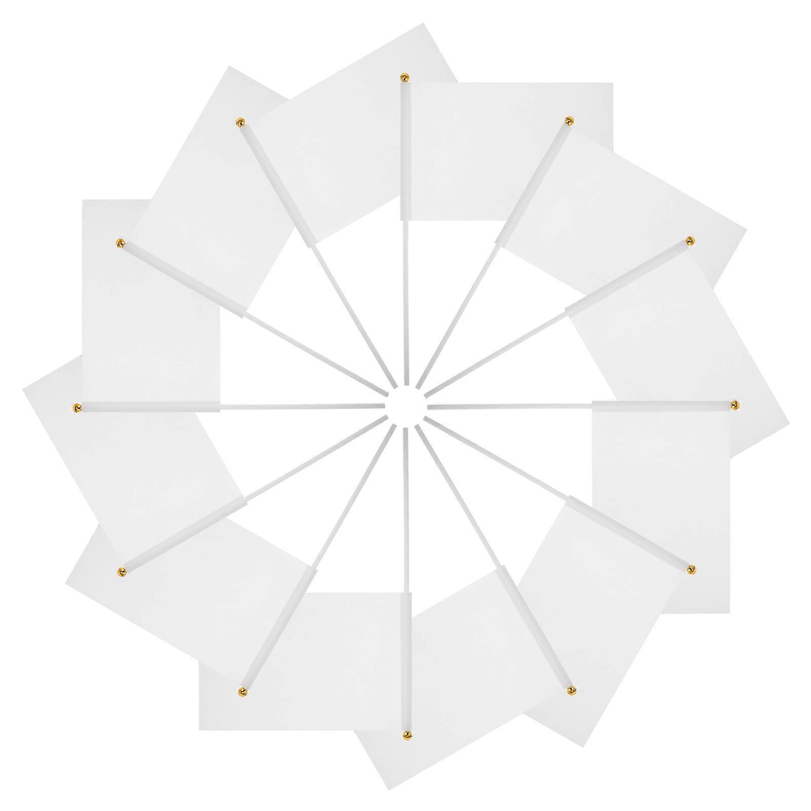 Waving Flag 576Pcs Commanding Referee Flag For Car Racing Fans Football Supporters And Sporting Events 14X21Cm White Color Practical Durable