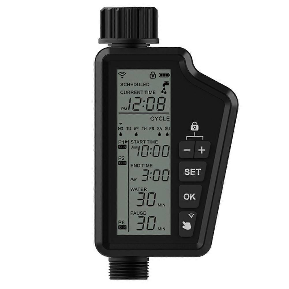 Tuya WiFi Smart Watering Timer,Automatic Digital Garden Irrigation Controller for Smart Life APP Alexa Google Home(B)