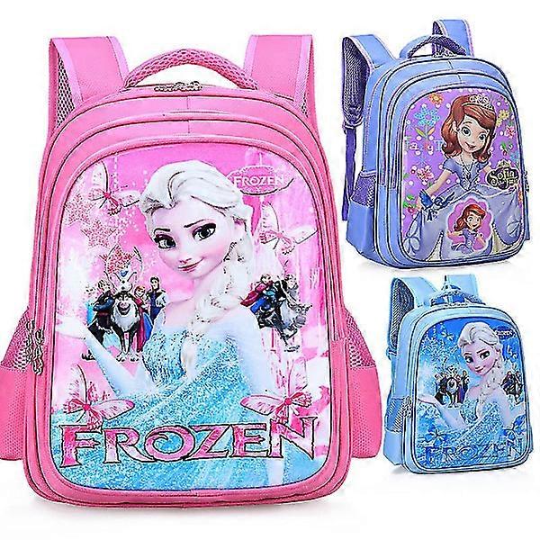 Children Backpack Toddler School Bag 3d Frozen Sophia Anti-seismic Burden Reduction