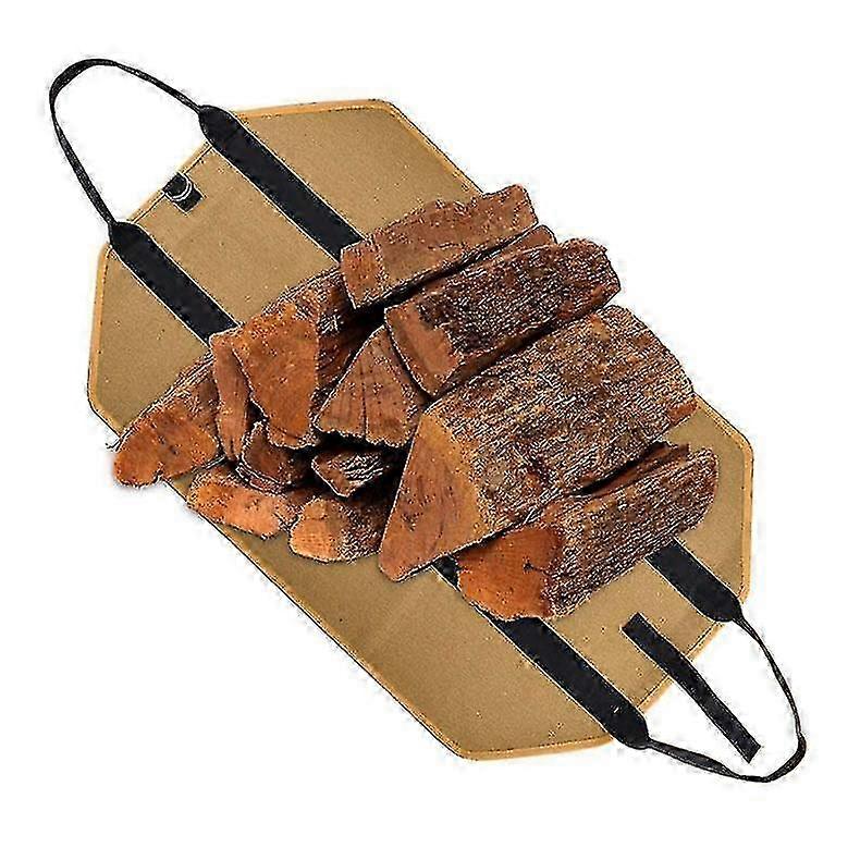 Waxed Canvas Durable Large Fire Log Tote Bag 25-26