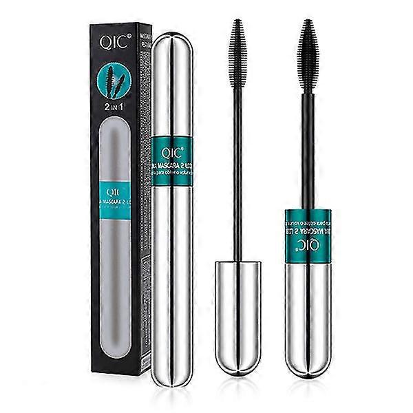 4d Curling Mascara 2-i-1 Makeup Øjenvipper Sort Mascara Øjenvipper Makeup Lash Mascara Lang