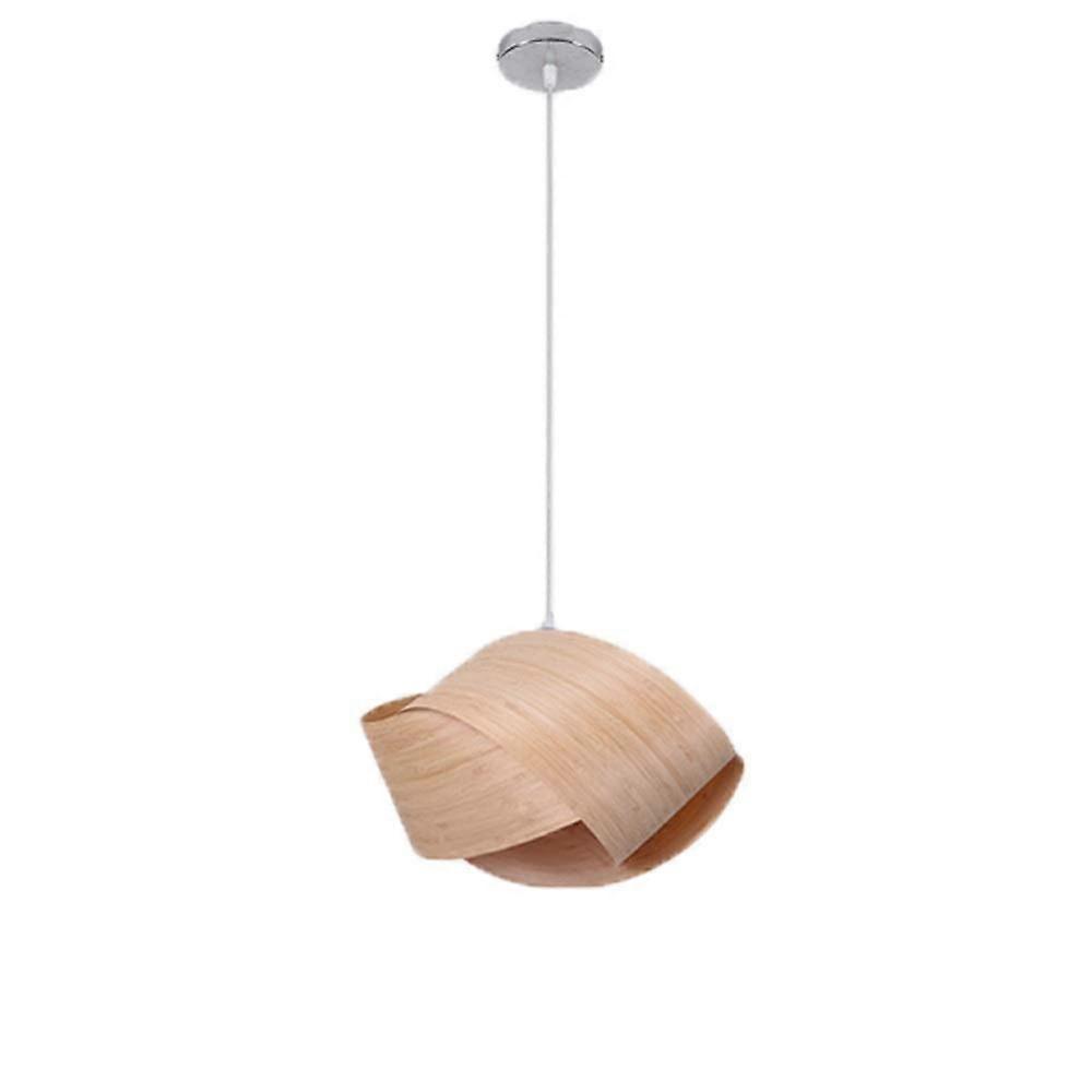 Retro Wooden Hanging Lantern Pendant Light Adjustable E27 Edison Ceiling Fixture Wicker Rattan Farmhouse Chandelier