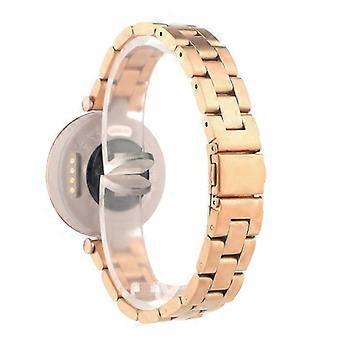 Verstelbare smartwatchband van roestvrij staal, vervangende band voor compatibel met Garmin Lily - Zwart (FMY) Multicolor Roségoud