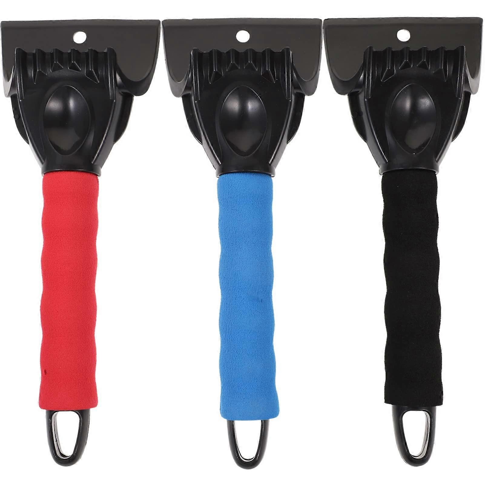 Car Snow Removal Tool Kit with Long Handle Brush and Ice Scraper, Ergonomic Antifreeze Handle