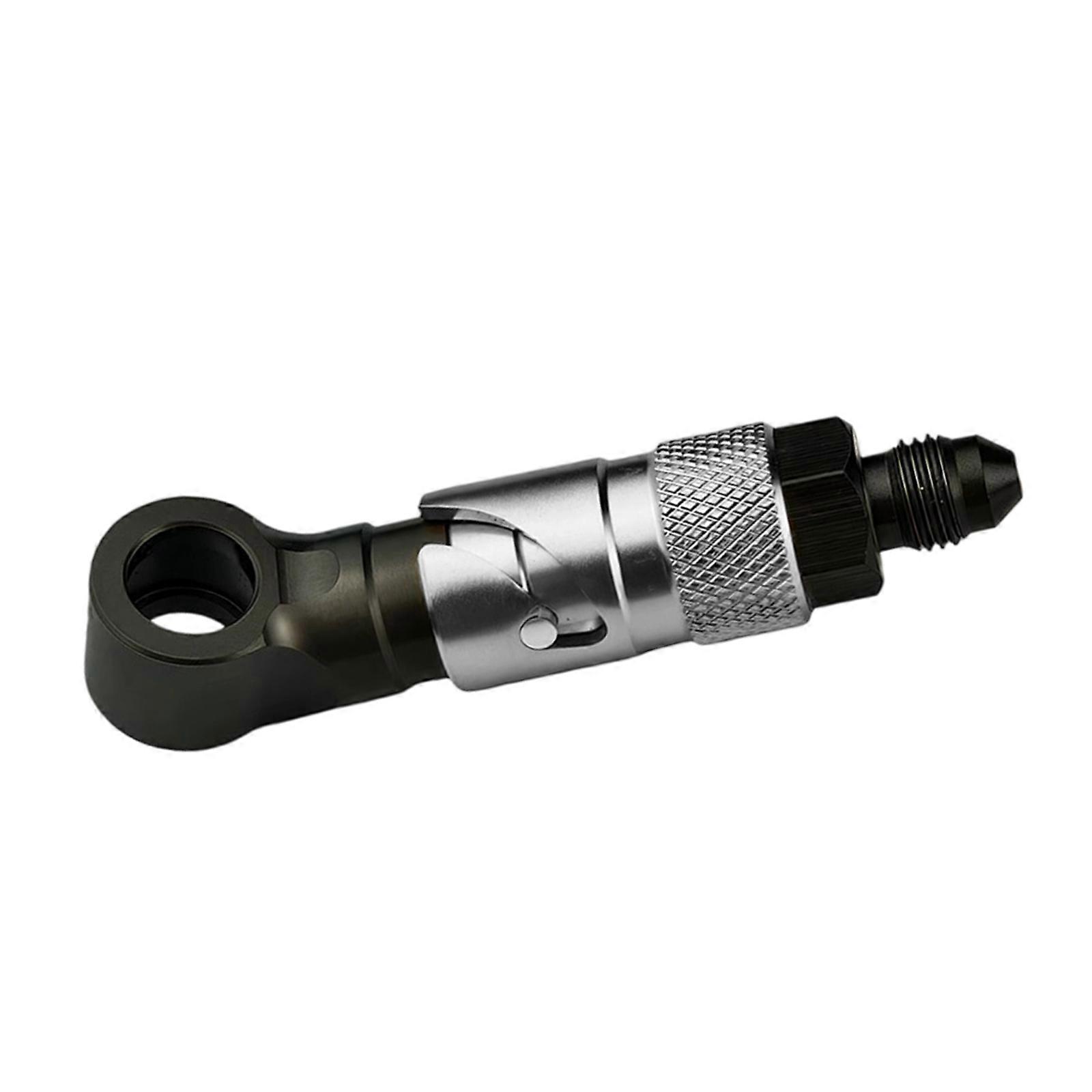Adaptateur universel à dégagement rapide pour durite de frein de moto en aluminium, raccord rapide pour durite de frein de moto, couleur argent.